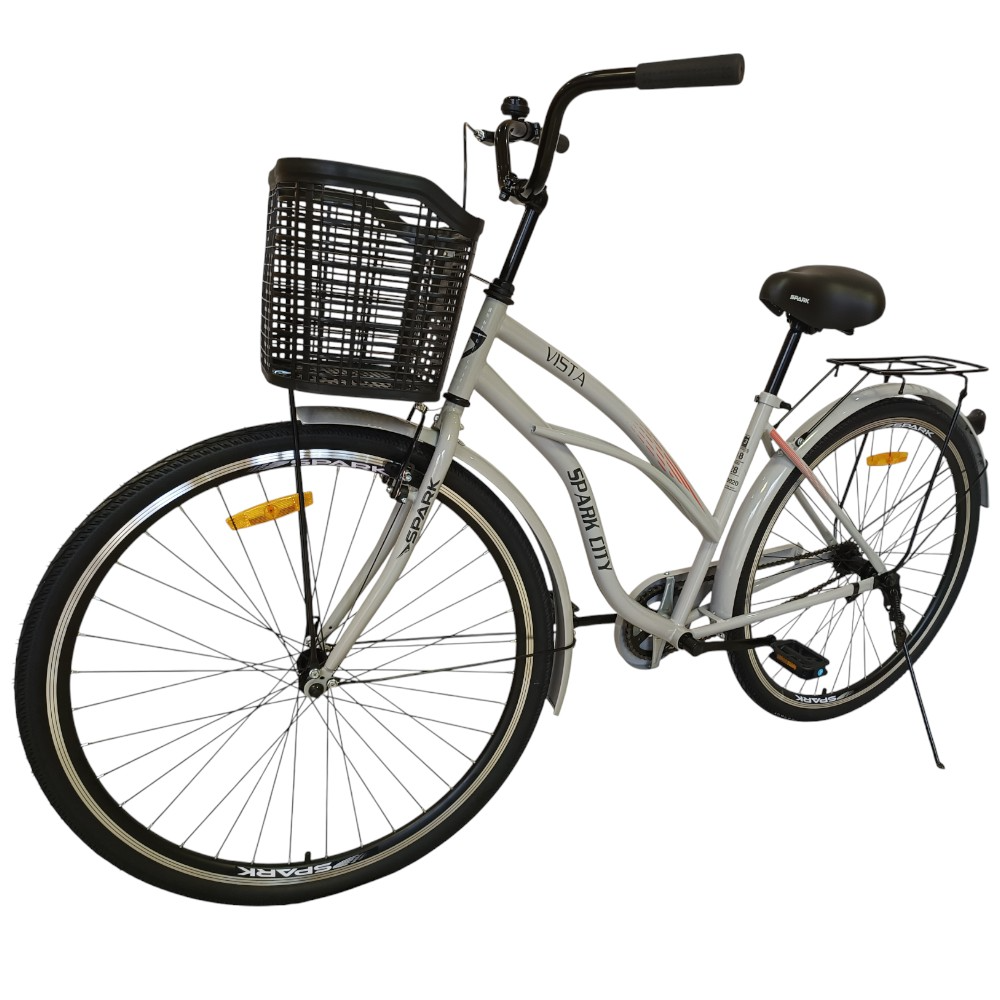 Міський велосипед SPARK CITY VISTA 28" стальна рама 18", кошик