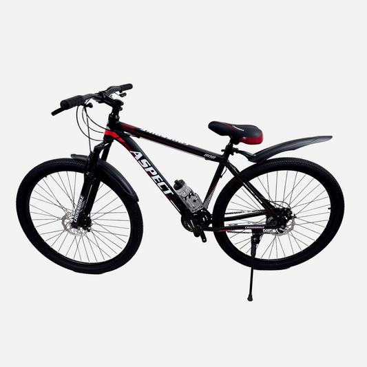 CrossBike Aspect 29" MTB алюмінієва рама 21", вид з лівого боку з підніжкою