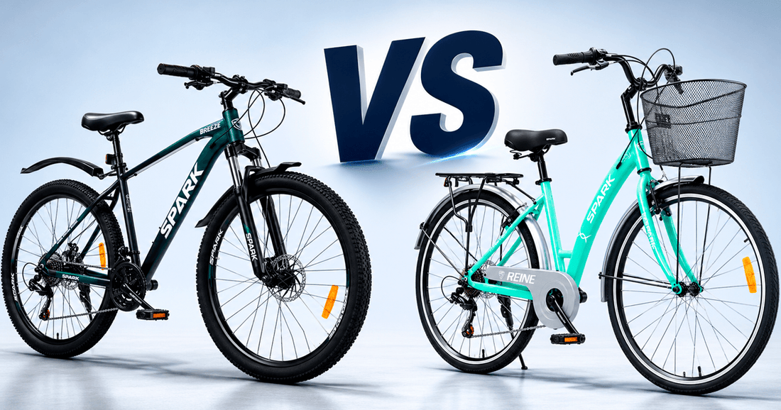 Міський vs гірський велосипед — порівняння типів, гайд з вибору VeloWay 2026
