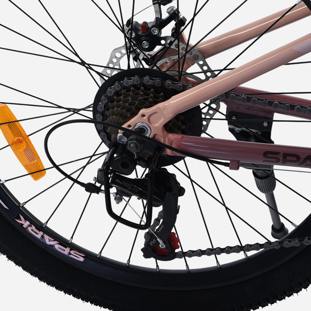 Spark AIRCORE 24" — задній перемикач Shimano, дисковий ротор 160 мм, касета