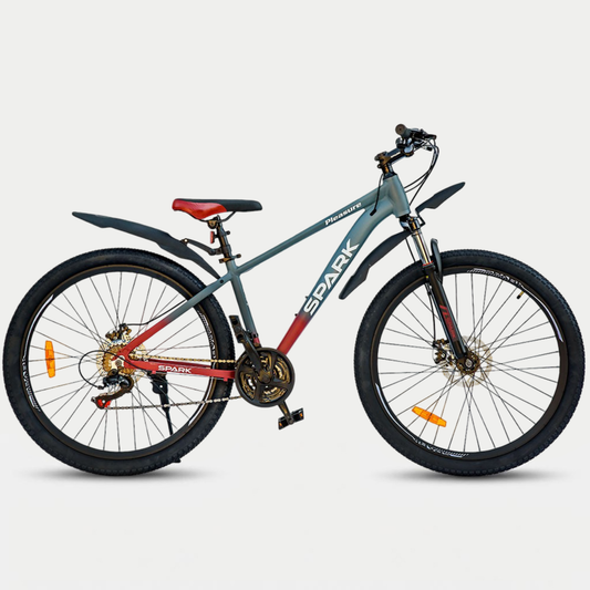 Гірський велосипед Spark PLEASURE 27.5" алюмінієва рама 15" сіро-червоний