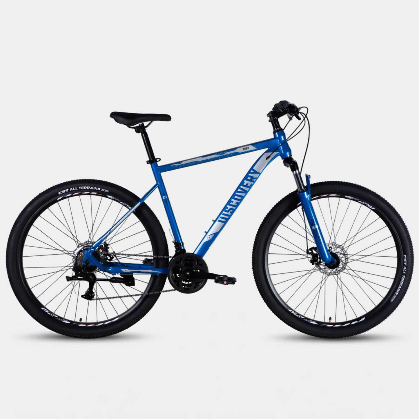 Гірський велосипед Discovery TREK 29" сталева рама 21" синьо-сріблястий