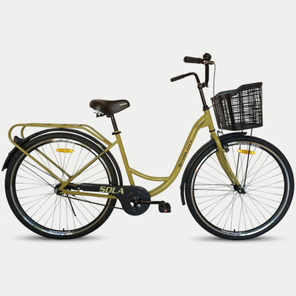 Міський велосипед SPARK CITY SOLA 28" стальна рама 18", кошик