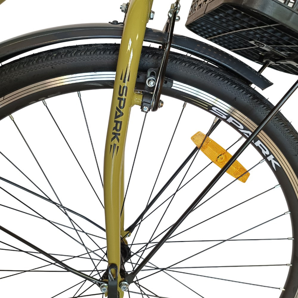 Міський велосипед SPARK CITY SOLA 28" стальна рама 18", кошик