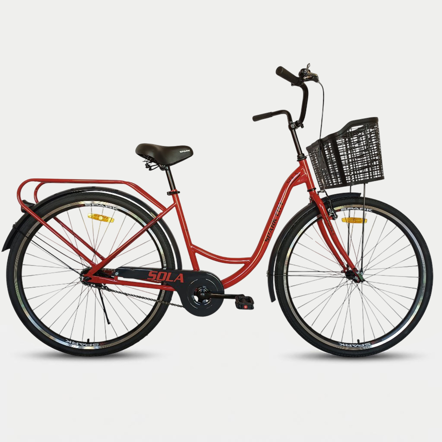 Міський велосипед SPARK CITY SOLA 28" стальна рама 18", кошик