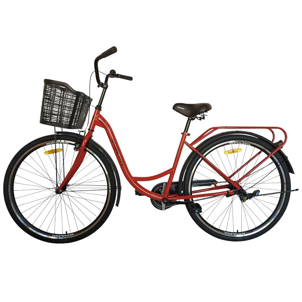 Міський велосипед SPARK CITY SOLA 28" стальна рама 18", кошик