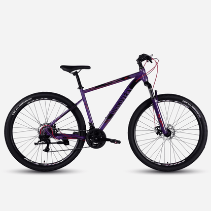 Фіолетовий гірський велосипед Discovery TREK 29", вигляд збоку
