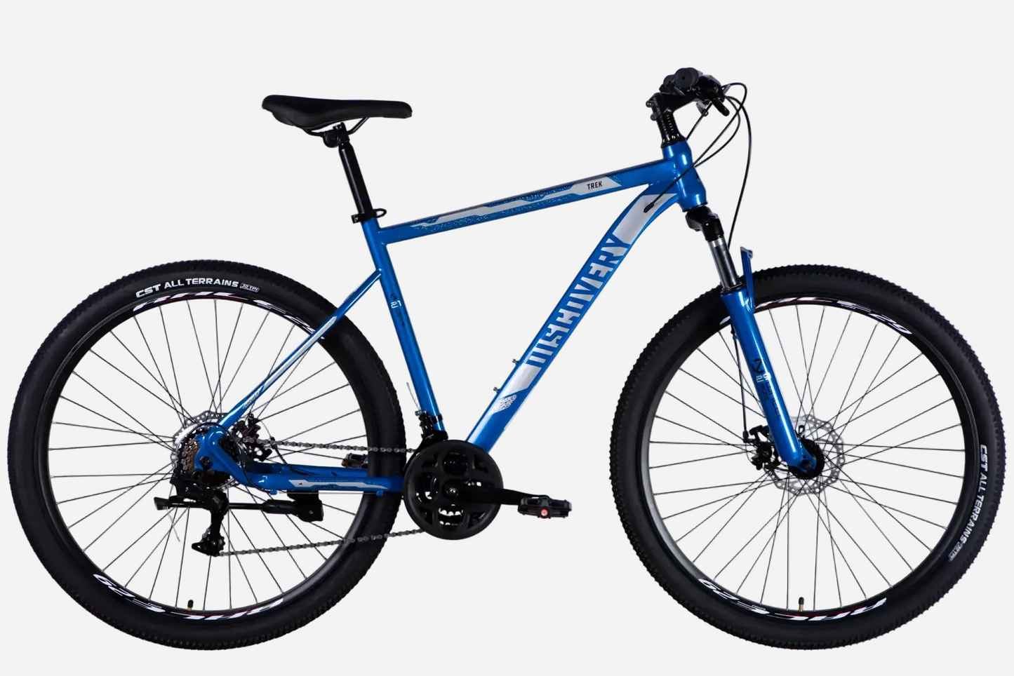 Гірський велосипед Discovery TREK 29" сталева рама 21" синьо-сріблястий