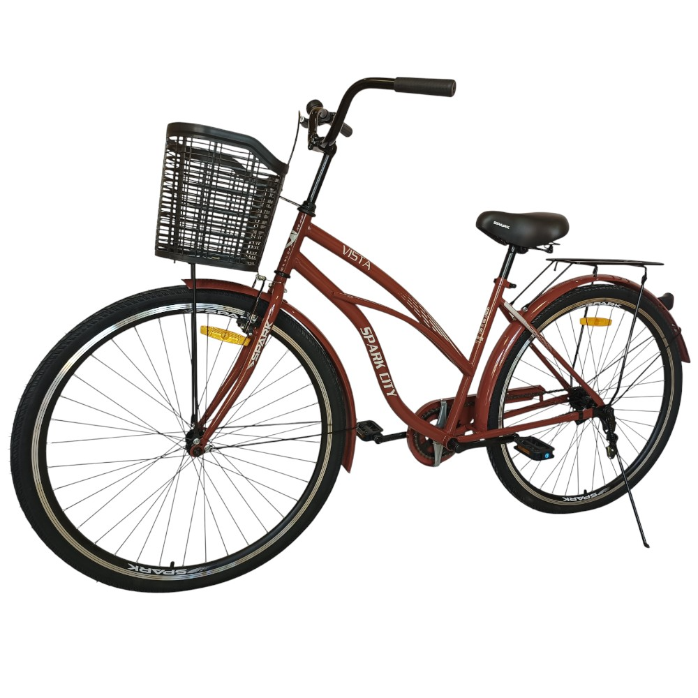 Міський велосипед SPARK CITY VISTA 28" стальна рама 18", кошик