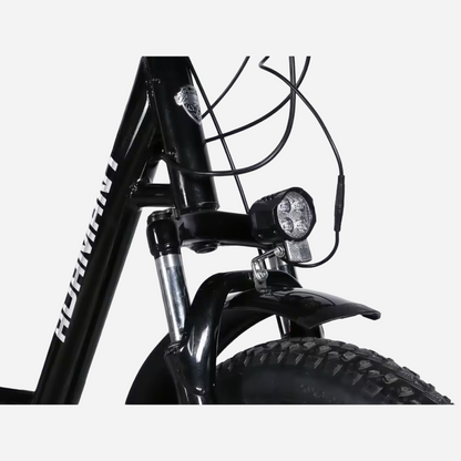 Dorozhnik ADAMANT DD FR — передня LED-фара на вилці, крупний план