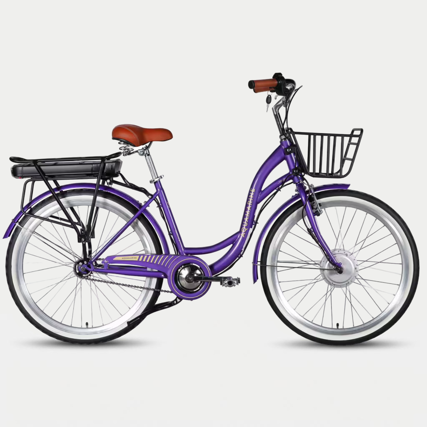 Електровелосипед Dorozhnik eAquamarine 26" сталева рама 17", 500W 36V 13Ah, до 45 км, кошик та багажник