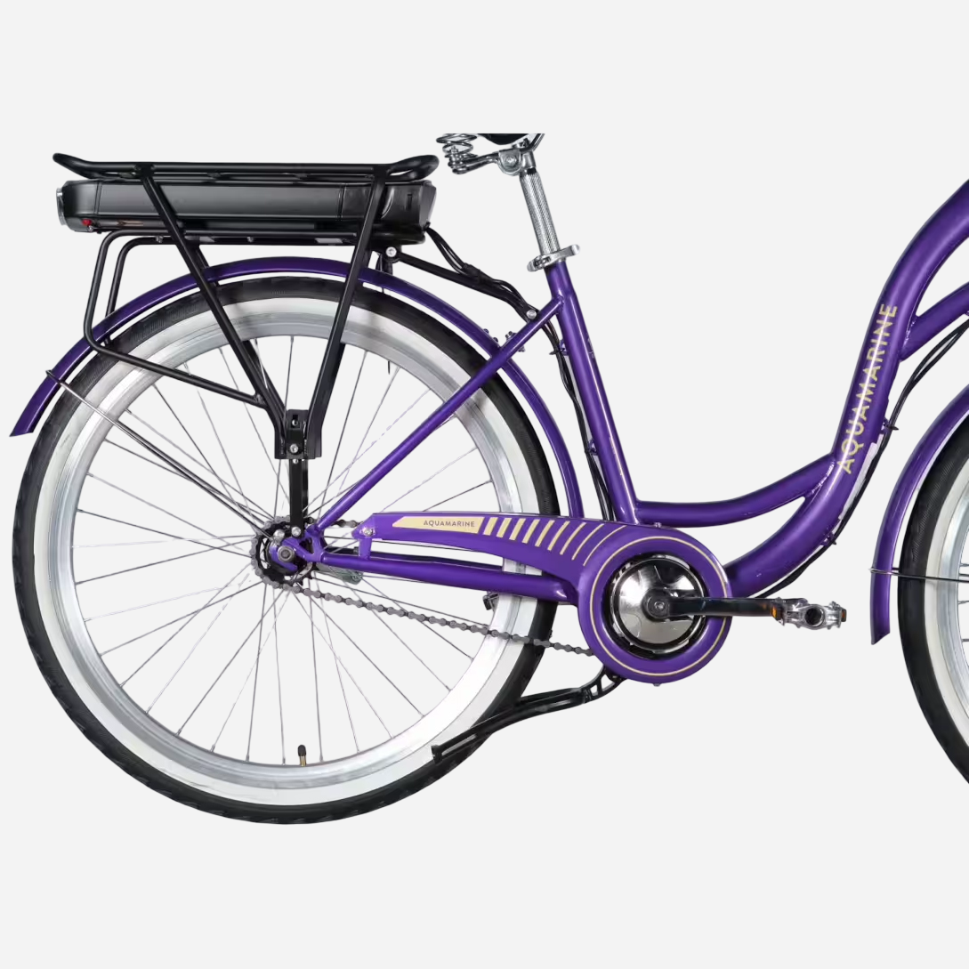 Електровелосипед Dorozhnik eAquamarine 26" сталева рама 17", 500W 36V 13Ah, до 45 км, кошик та багажник