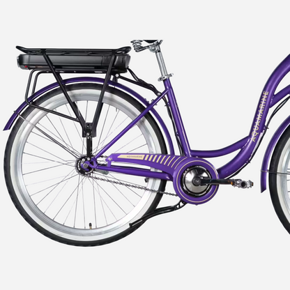 Електровелосипед Dorozhnik eAquamarine 26" сталева рама 17", 500W 36V 13Ah, до 45 км, кошик та багажник