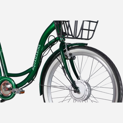 Електровелосипед Dorozhnik eAquamarine 26" сталева рама 17", 500W 36V 13Ah, до 45 км, кошик та багажник
