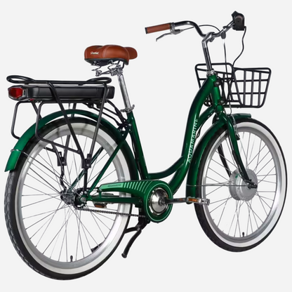 Електровелосипед Dorozhnik eAquamarine 26" сталева рама 17", 500W 36V 13Ah, до 45 км, кошик та багажник