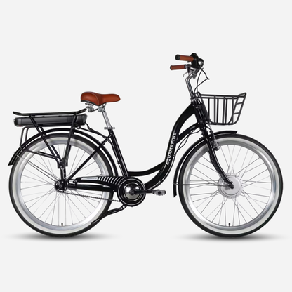 Електровелосипед Dorozhnik eAquamarine 26" сталева рама 17", 500W 36V 13Ah, до 45 км, кошик та багажник