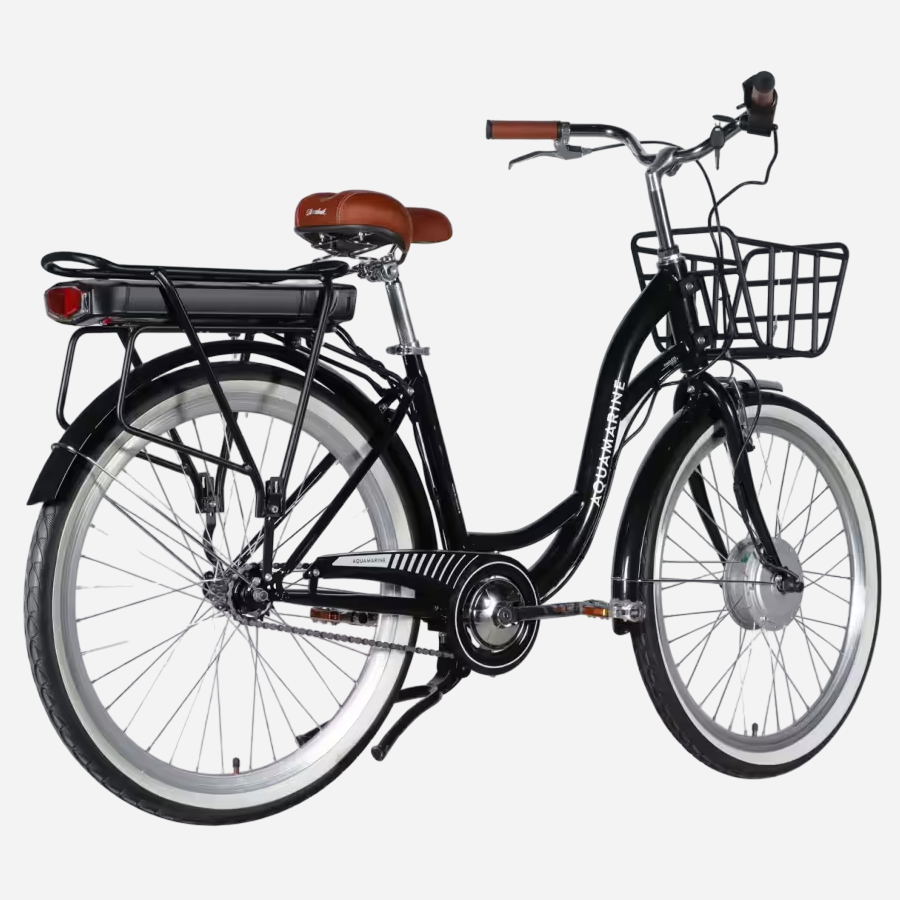 Електровелосипед Dorozhnik eAquamarine 26" сталева рама 17", 500W 36V 13Ah, до 45 км, кошик та багажник