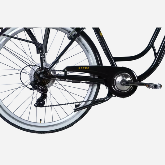 Задня трансмісія Dorozhnik eRETRO — касета SHIMANO, ланцюг, захисний кожух RETRO, задній привід
