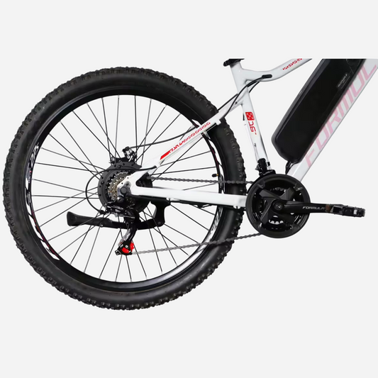 Задня трансмісія Formula eALPINA — касета SHIMANO TZ-500, перемикач RD-TZ500, ланцюг KMC, шатун Formula, дискове гальмо
