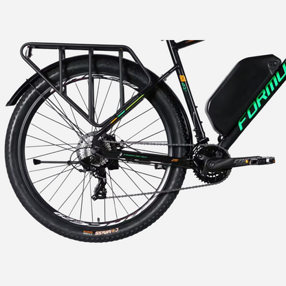 Formula eCURSOR MAN 29" — задня трансмісія 16 швидкостей Shimano RD-TX800, акумулятор 48В та багажник