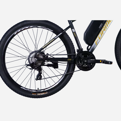 Formula eF-1 DD CS 29" — задня трансмісія: касета 8 швидкостей, перемикач Shimano RD-TX800, шатуни PROWHEEL 24-34-42T, покришка Compass 29"x2.4