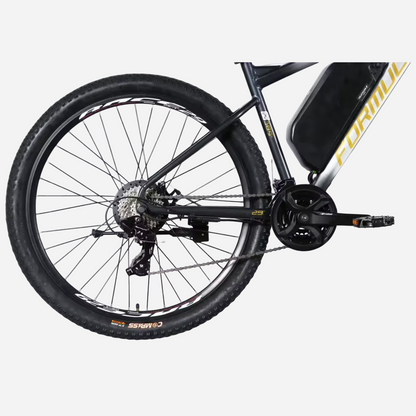 Задня трансмісія Formula eF-1 — касета SHIMANO, перемикач RD-TX800, ланцюг KMC, шатун 24T, педаль алюміній