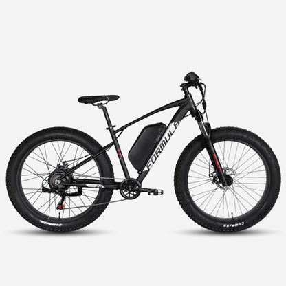 Електровелосипед Formula ePALADIN 26" чорний, вид збоку, алюмінієва рама 17"