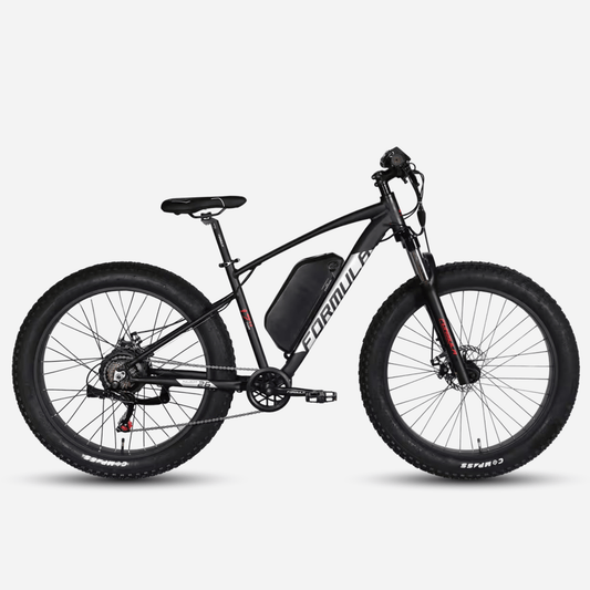 Електровелосипед Formula ePALADIN 26" чорний, вид збоку, алюмінієва рама 17"