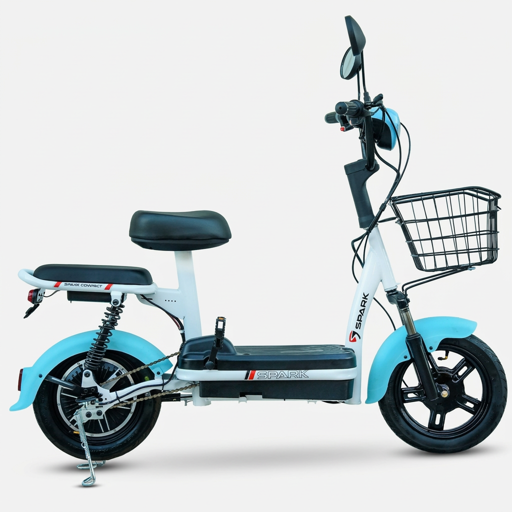 Велосипед з електромотором SPARK COMPACT 14" 48V/400W/12Ah, швидкість до 25 км/год