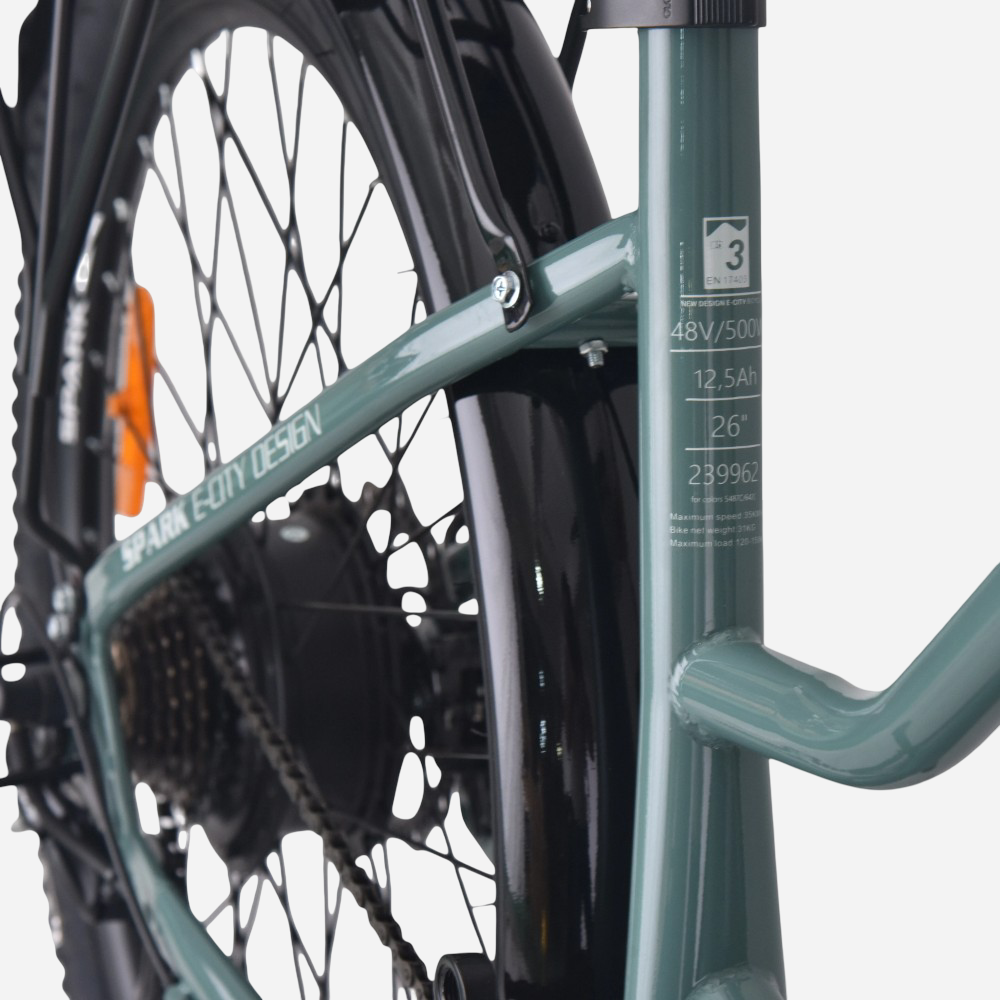 Електровелосипед Spark E-CITY EASY GO 26" 500W 48V, 12,5Ah сталева рама 17"