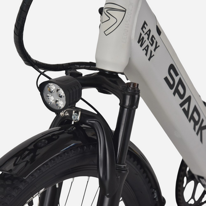 Spark E-CITY EASY WAY — LED-фара 4 діоди на амортизаційній вилці, логотип EASY WAY на рамі