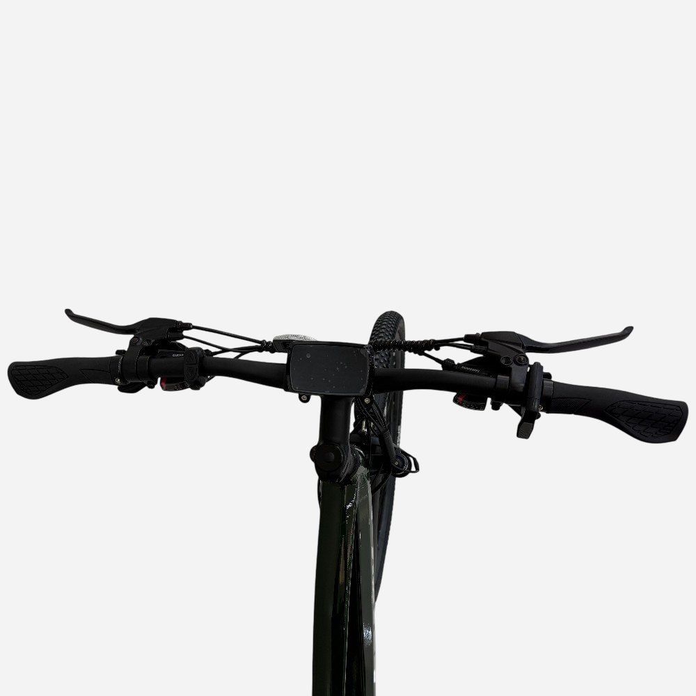 Кермо електровелосипеда Spark E-MTB GHOST 29" — LED-дисплей з NFC, манетка SHIMANO Altus, гальмівні ручки