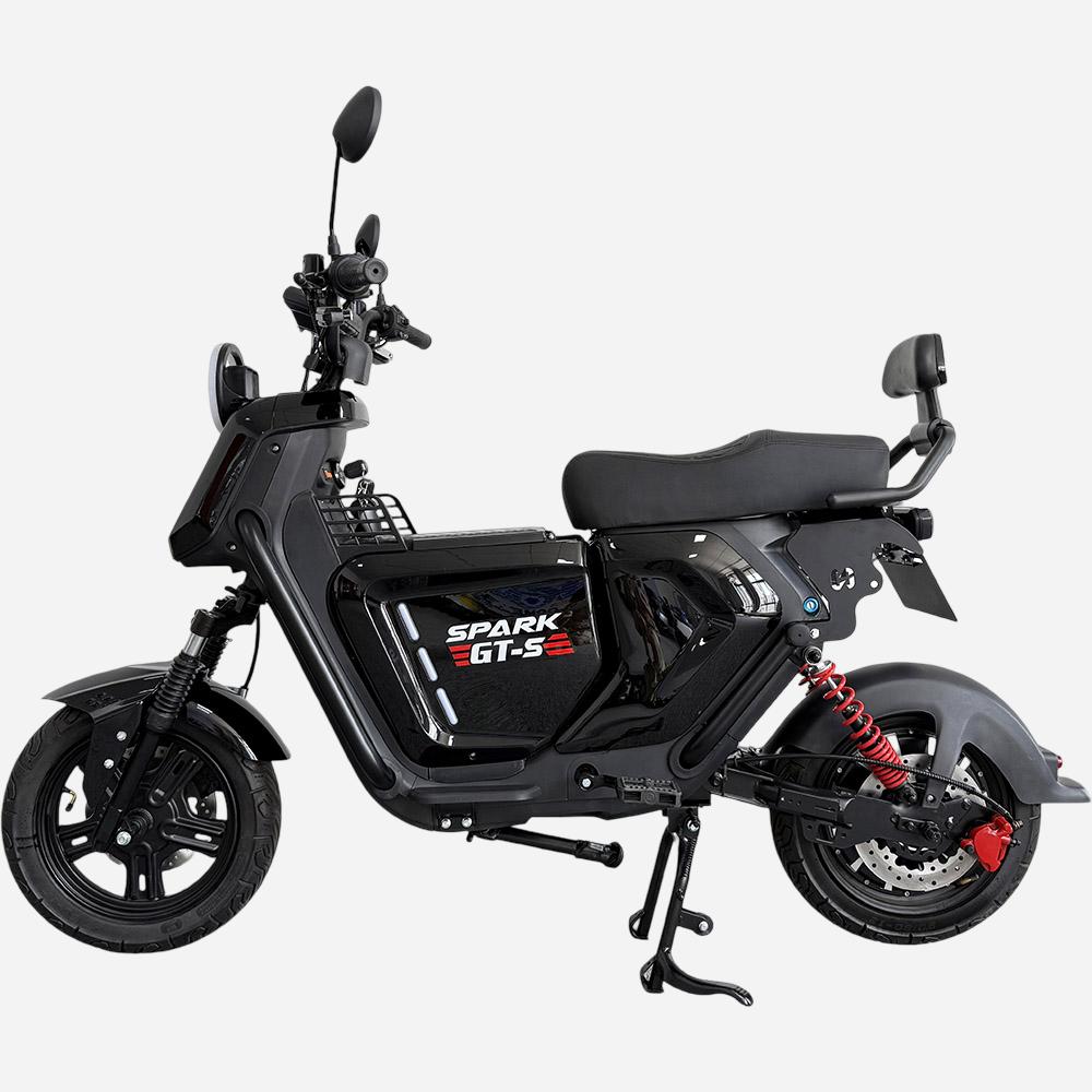 Чорний електровелосипед SPARK GT-S, вигляд зліва