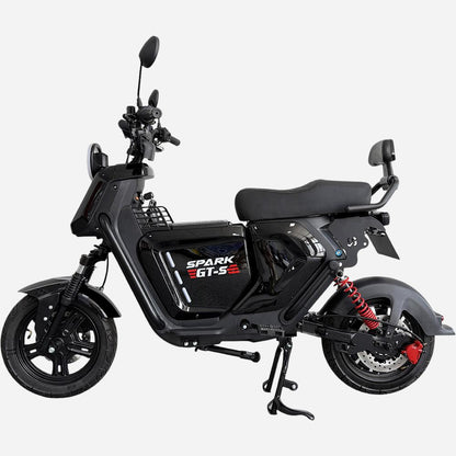 Чорний електровелосипед SPARK GT-S, вигляд зліва