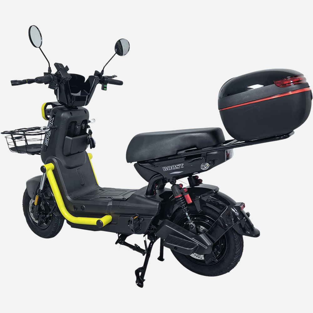 SPARK BOOST 14" 1200W електровелосипед з заднім кофром, вид зліва