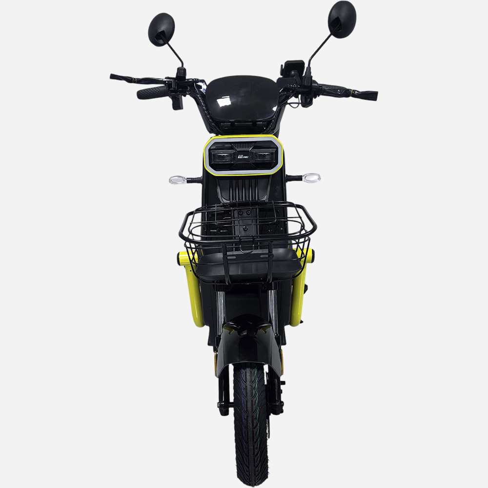 Електровелосипед SPARK BOOST 14" вид спереду, передній кошик та LED-фара