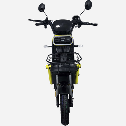 Електровелосипед SPARK BOOST 14" вид спереду, передній кошик та LED-фара