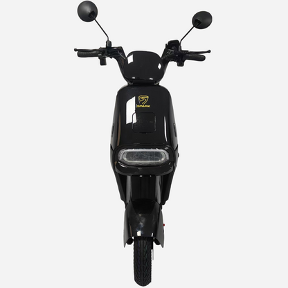 SPARK RUN 14" вид спереду, LED-фара та логотип SPARK, чорний
