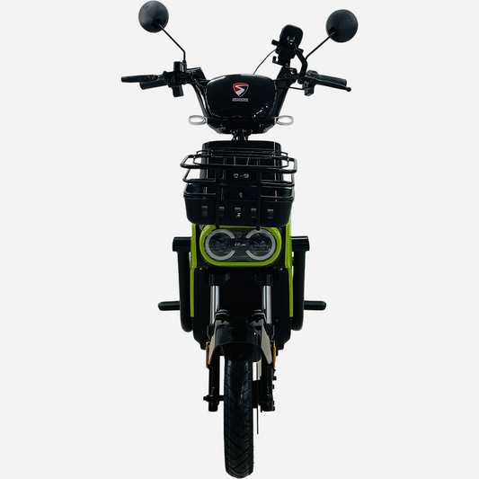 Електровелосипед SPARK TOUR PRO 14" вид спереду, подвійна LED-фара