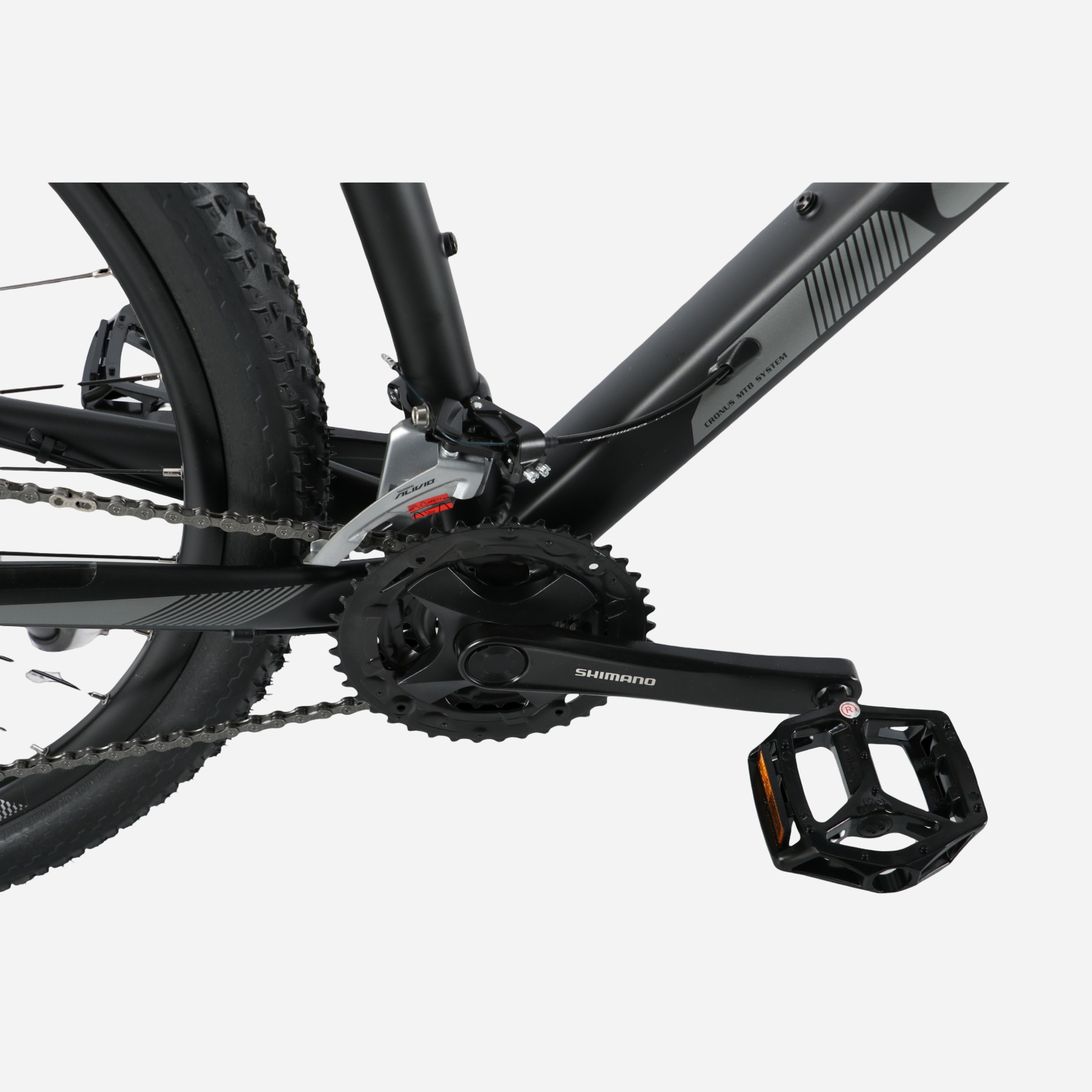 Cronus FANTOM 29" — передній перемикач Shimano та педалі Wellgo