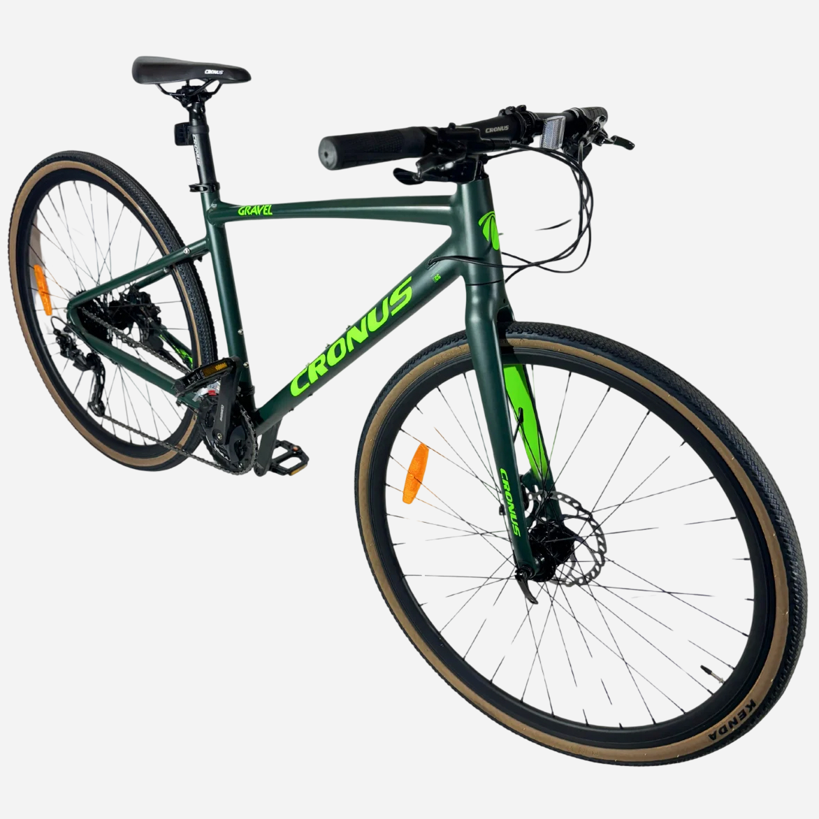Cronus Gravel 28" алюмінієва ригідна вилка, дискове гальмо Shimano, покришка Kenda