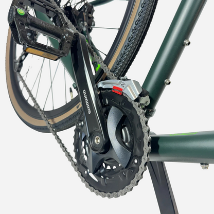 Шатун та передній перемикач Shimano FD-M2000, каретка Cronus Gravel 28" 17.5"
