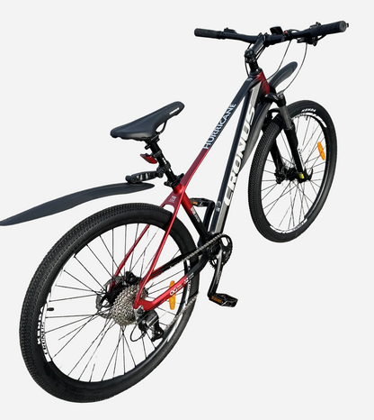 Задня трансмісія Shimano 9 швидкостей, Cronus Hurricane 27.5", вид ззаду