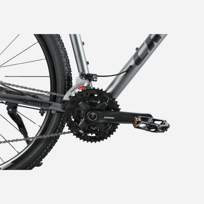 Cronus ROVER 520 — система шатунів Shimano FC-MT210-3 з потрійною зірочкою та педаль Wellgo