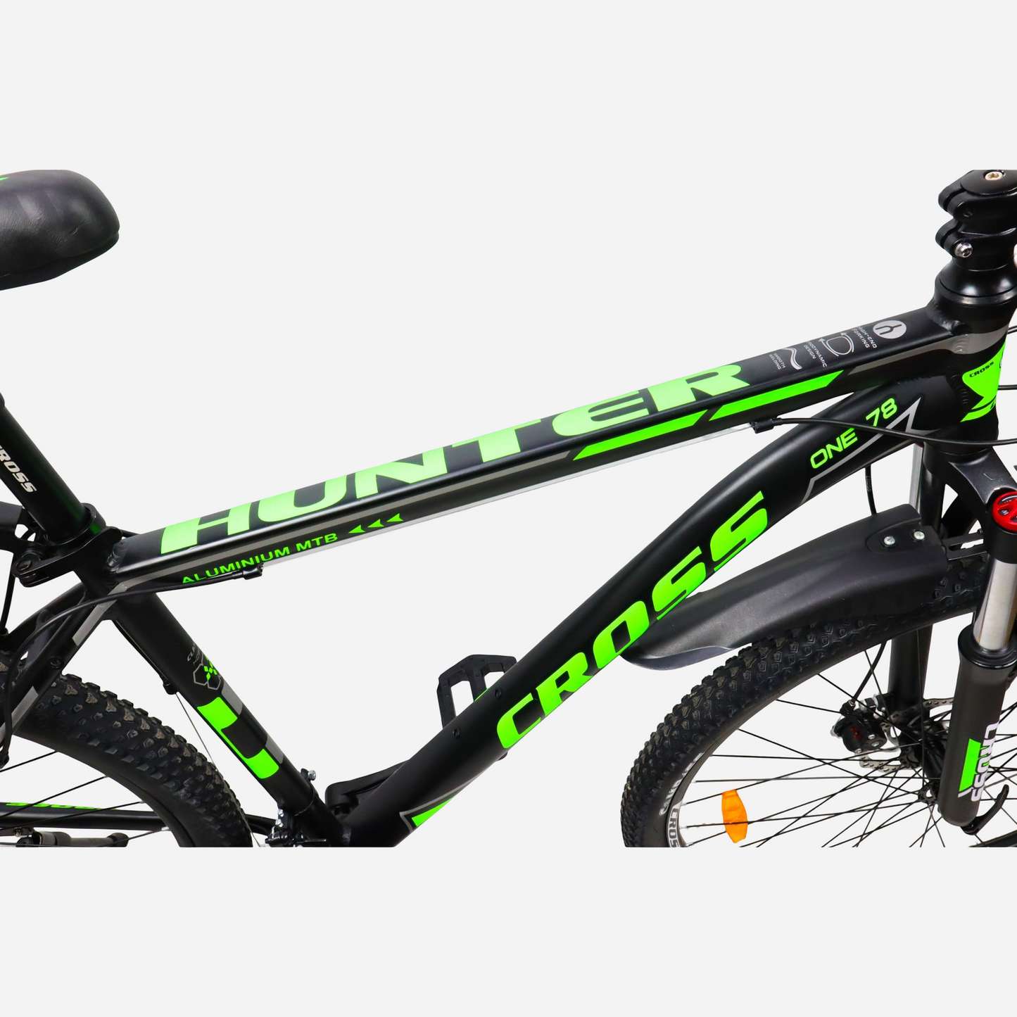 Cross Hunter 29" — алюмінієва рама ONE 78, деталь дизайну Aluminium MTB