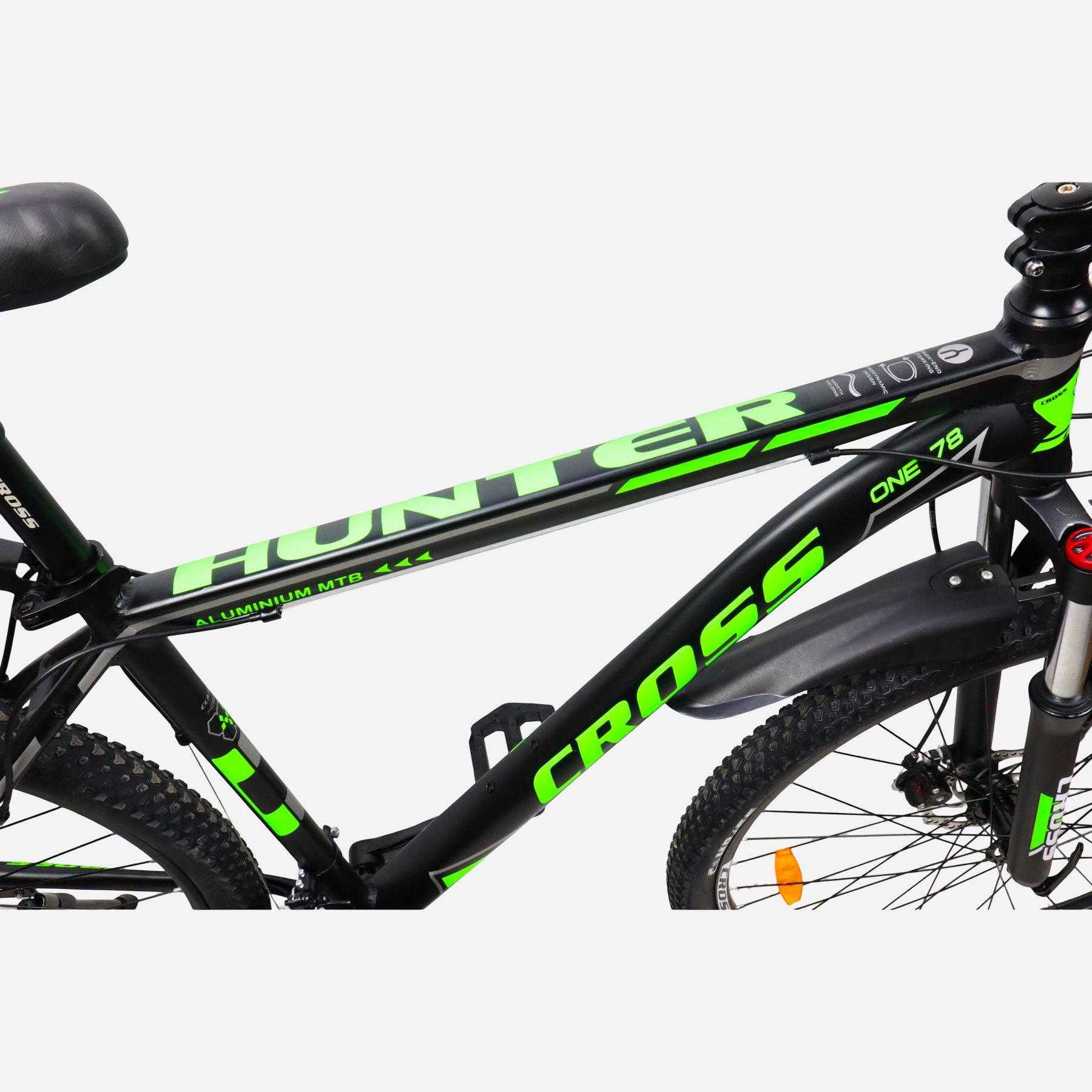 Cross Hunter 29" — алюмінієва рама ONE 78, деталь дизайну Aluminium MTB