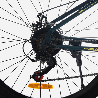 Гірський велосипед Spark APEX 27.5" жовтий з темно-зеленим, правий бік