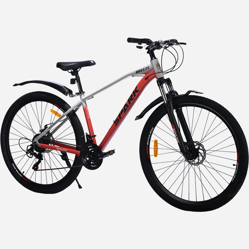 Гірський велосипед Spark BREEZE 29" — вид спереду-збоку, дискові гальма
