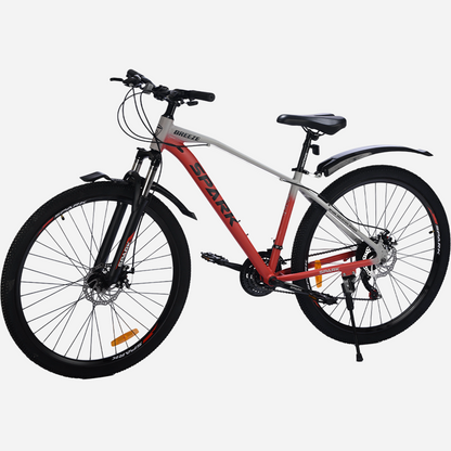 Гірський велосипед Spark BREEZE 29" — вид збоку зліва з підніжкою