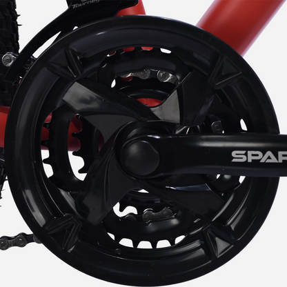 Spark BREEZE 29" — система шатунів та захист ланцюга, крупний план